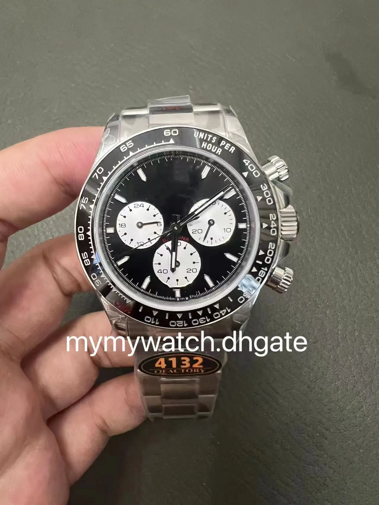 Luxus Herren Chronograph 40 Mm Edelstahl Uhr Tiefes Wasserdichtes