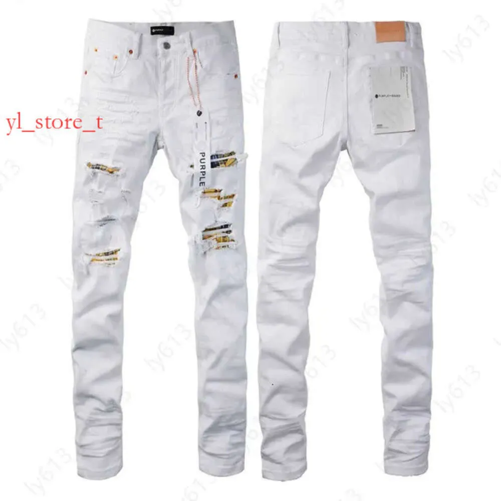 Designer jeans män lila jeans märke jeans baggy denim byxa ruin hål byxor hög kvalitet broderare nödställd rippad kvinna jeans fe