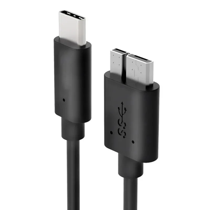 USB -typ C 3.1 till Micro B 3.0 -kabel för Samsung Note 3 S5 2.5 -tums hårddiskkabel Tablett Micro B -kabel PC -tillbehör