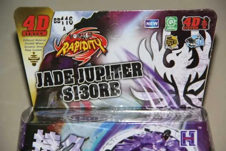 4d Beyblades Jade Jupiter S130RB Garantie de Fury Random Random Vol Metal Launcher en bois