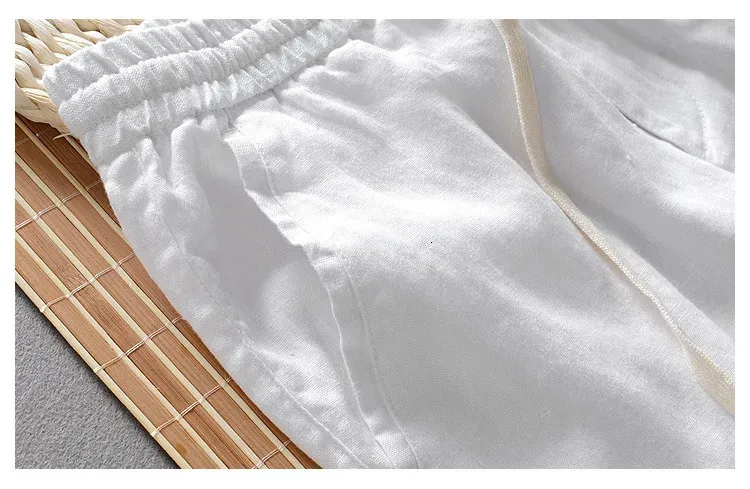 Pantalon décontracté homme coupe droite couleur blanc pur_voghion.com