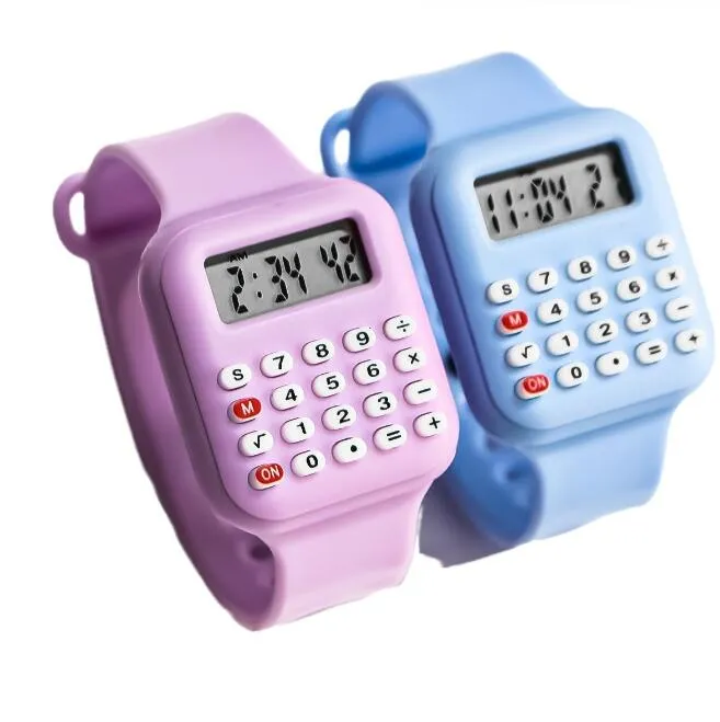 新入生の腕時計児童計算機時計携帯型マルチファンクションウォッチ学生のための電子監視