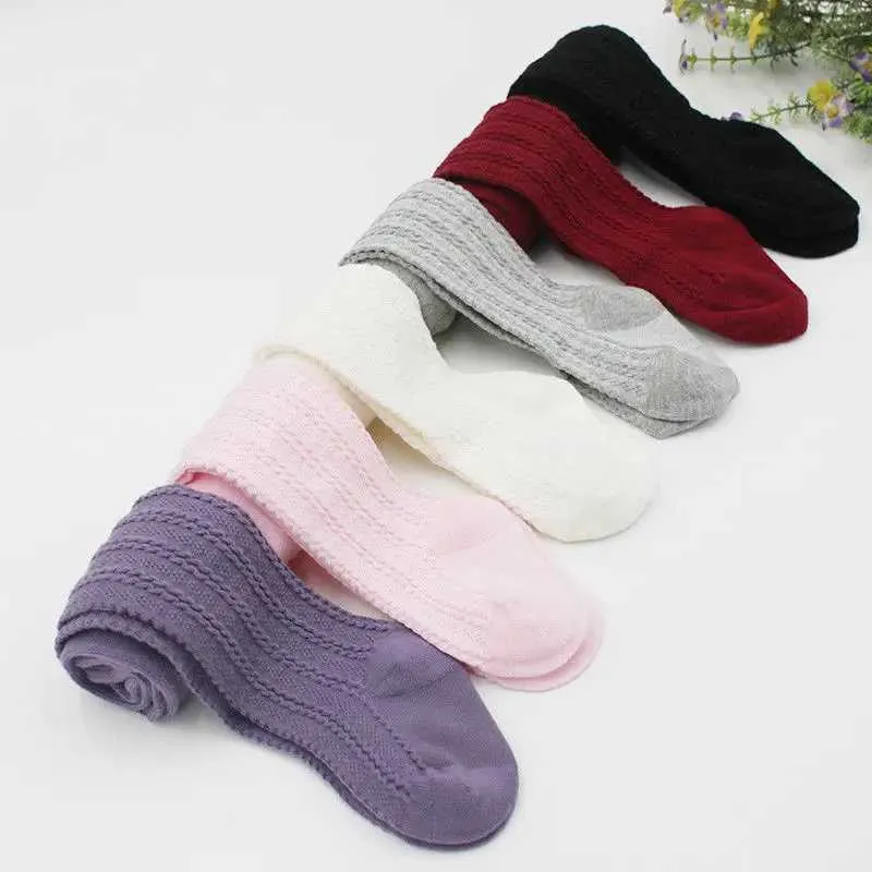 Crianças de crianças Citgeett Solid Hot Fashion Baby Girls Knee High Childrens Socks Leg Warm Long Socksl2405