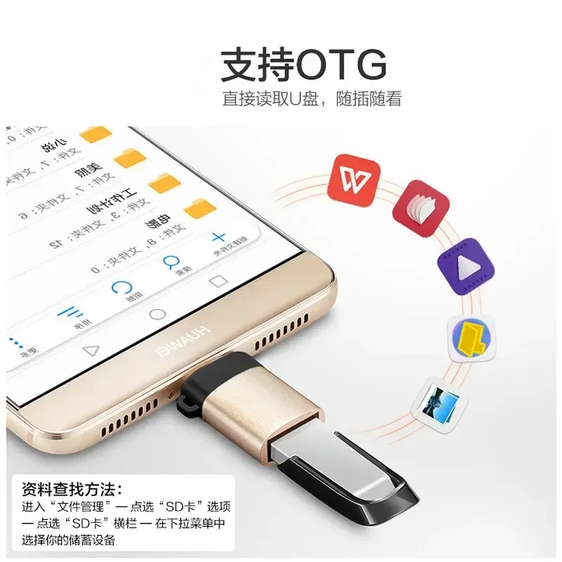 USB-C Type-C do Micro USB B 3.0 Data Ładowanie kabla Adaptera Przekształć Kobietę USB Type C do mężczyzny dla Samsung Xiaomi Huawei Honor