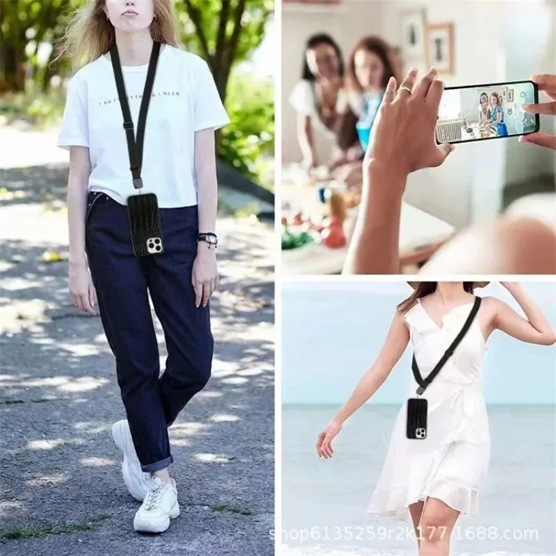 Detachable Phone Strap Universal Neck Cord Patch Phone Hanging Cord Cell Holder Phone Lanyards