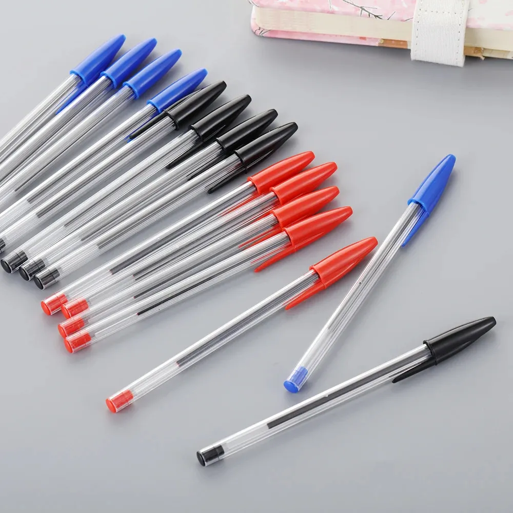 5pcs 1mm ballpoint pen BlackredBlue Longlasting لطيف محمولة لوازم القوس القوس Rainbow Supplies Kids School Stationery Tool 240511