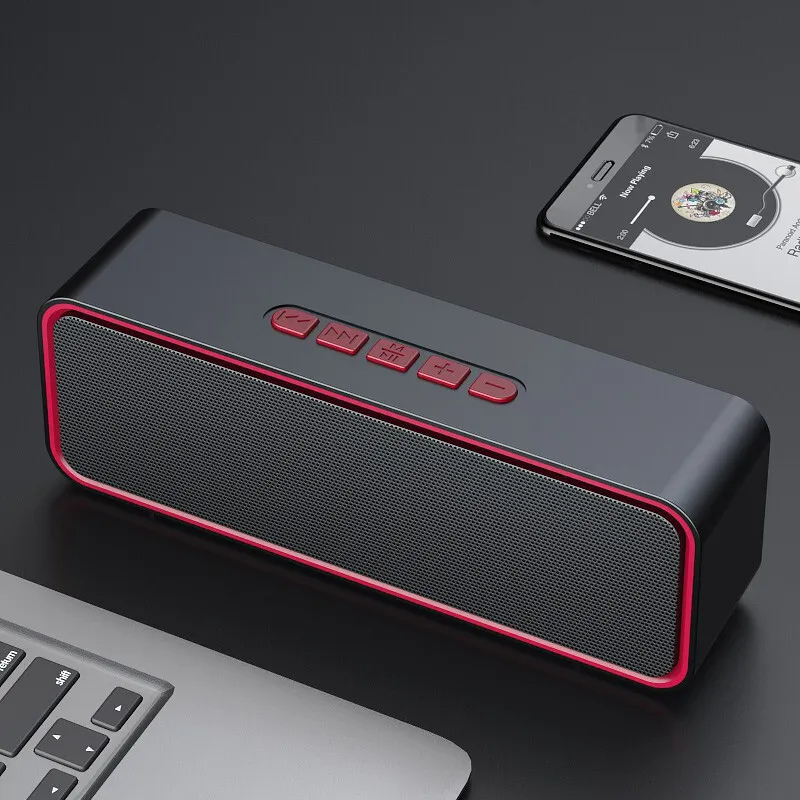 Système audio Bluetooth Mini Bluetooth nouvellement mis à niveau, streaming en direct, écoute de musique, petit haut-parleur en plein air, durée de vie de la batterie super longue