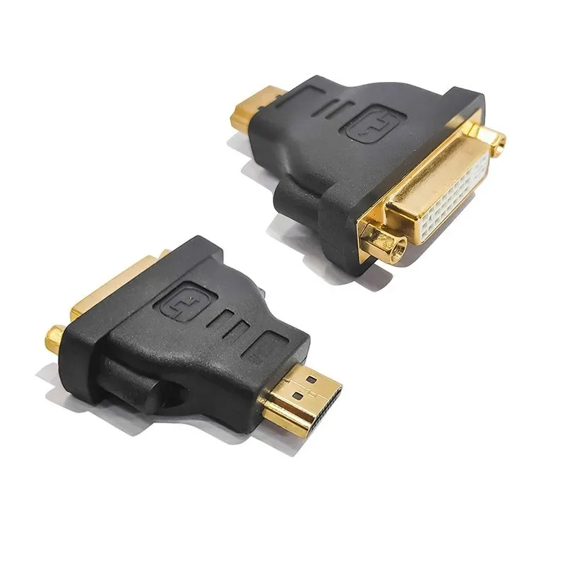 Адаптер би-направляющий DVI D 24+1 Мужчина-HDMI-совместимый женский кабельный конвертер кабельного разъема для кабелей проектора аудио видео