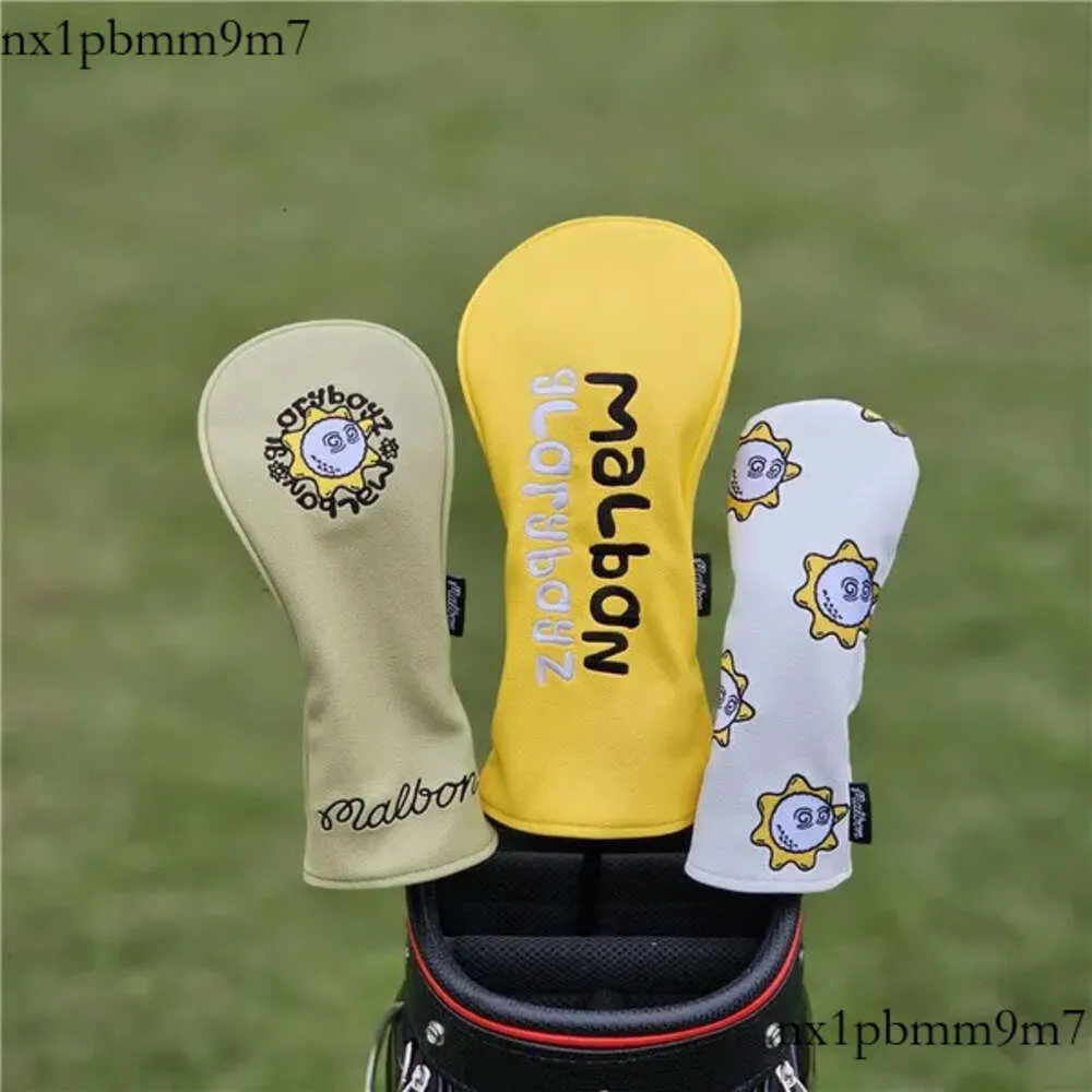 Andere golfproducten Sun Fisherman Hat Golf Club #1 #3 #5 Gemengde kleuren Wood HeadCovers Driver Fairway Woods Cover Pu Leather Covers Golf Putter 580