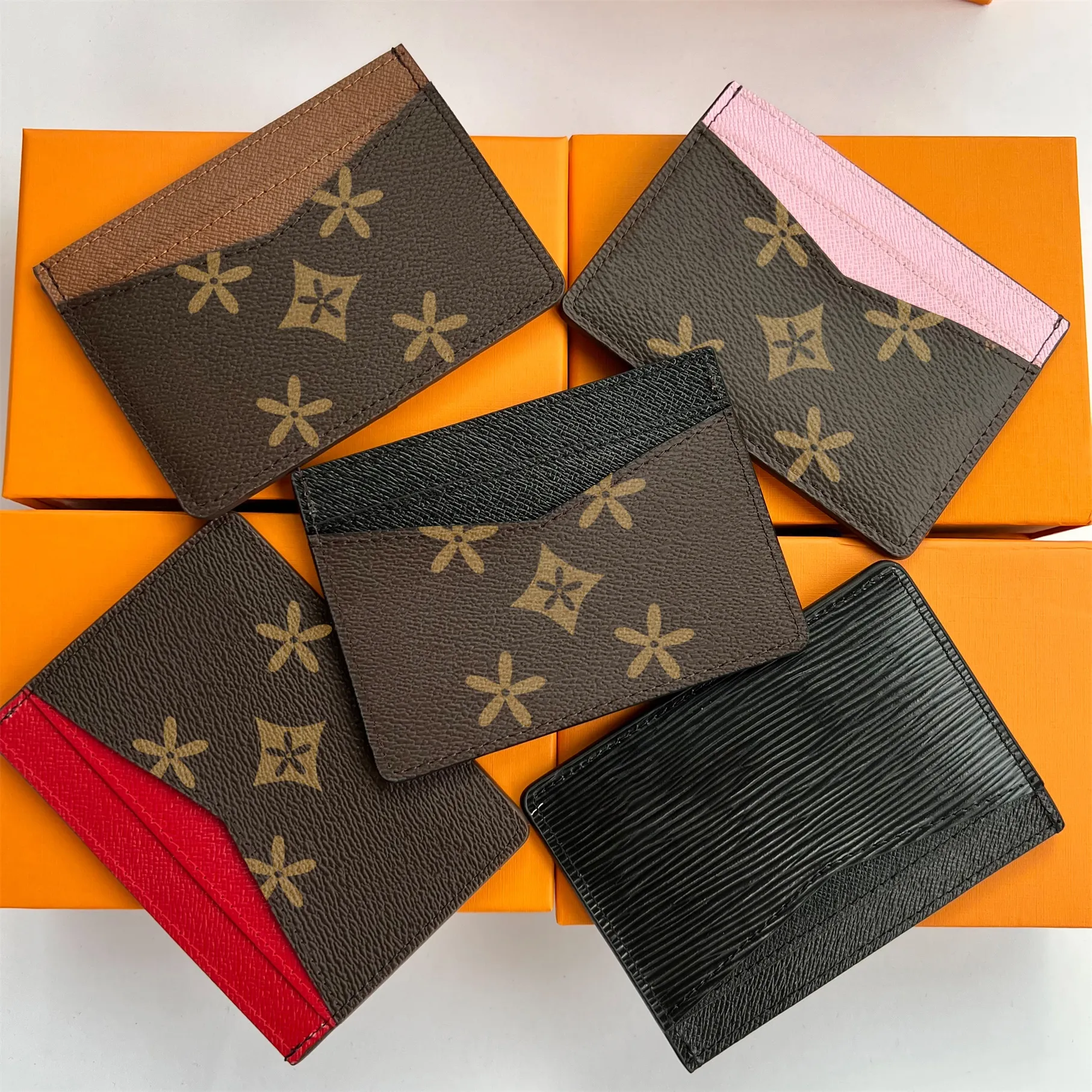 M60703 Coin Purses Luxury Designer bag for woman fashion mini Card Holders Key Wallets mens Purse Damier Wallet card case Leather id card key pouch card cover with box