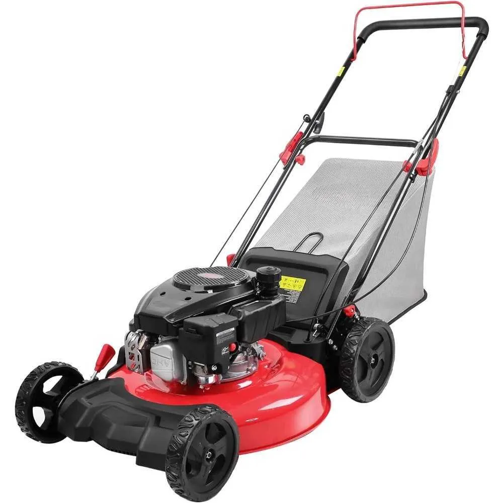 Lawn Mower 21 inch 144cc engine 3-in-1 2024 free shipping battery lawn mower with bag garden tractor cultivatorQ240514