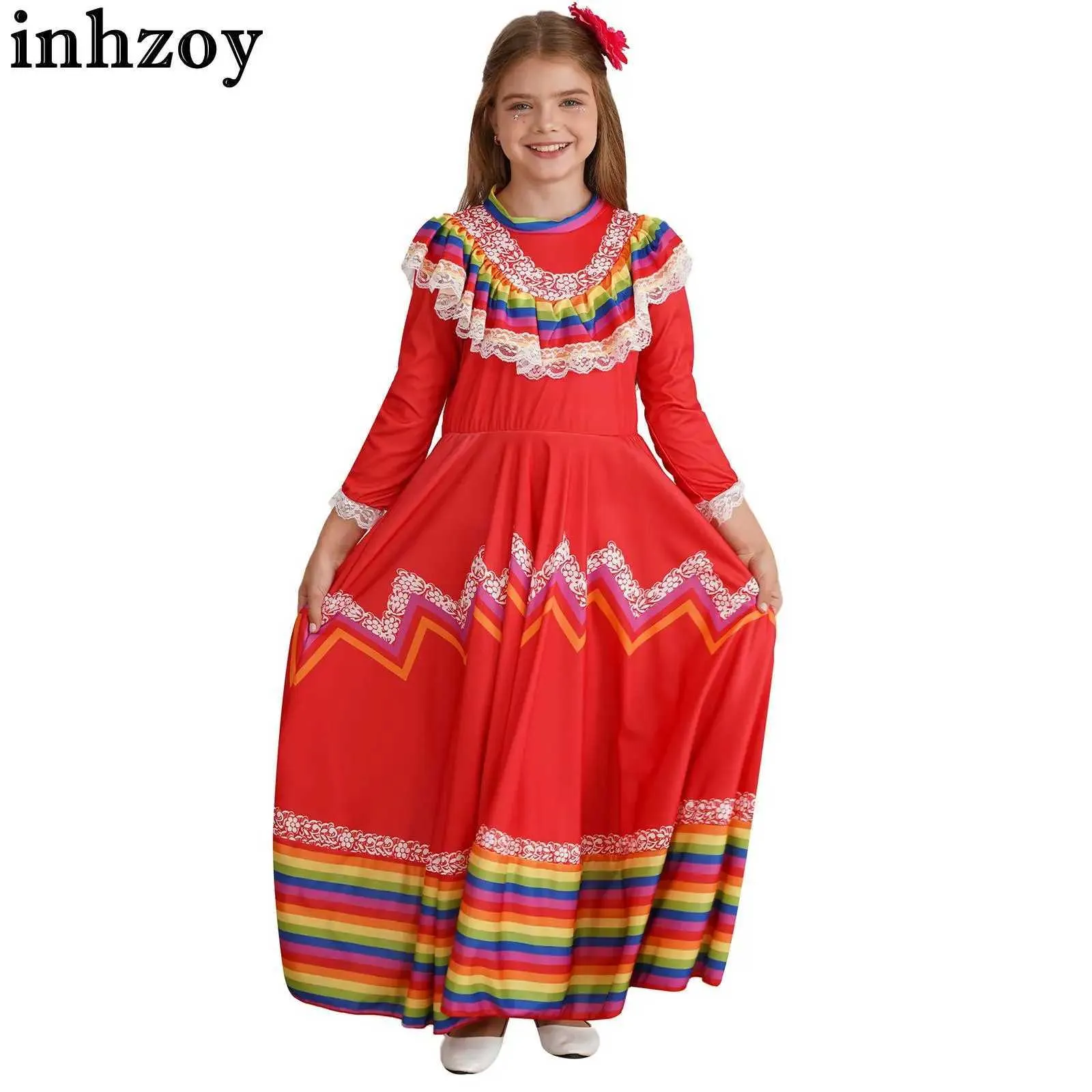 mexican festival dress unik Girl's Fancy Traditional Mexican Cinco De Mayo Fiesta Dress Size   unik Retail