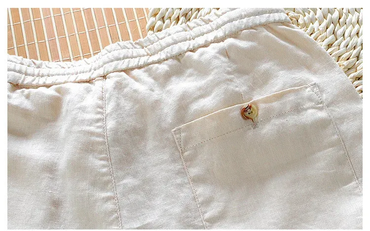 Pantalon décontracté homme coupe droite couleur blanc pur_voghion.com