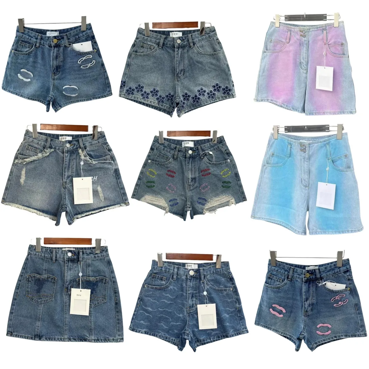 Jean shorts kvinnor jeans korta sommar kvinnor jeans sexig fransad hög midja stretch denim shorts brev tryck hög kvalitet smal gata hip hop jeans korta jeans kvinnor