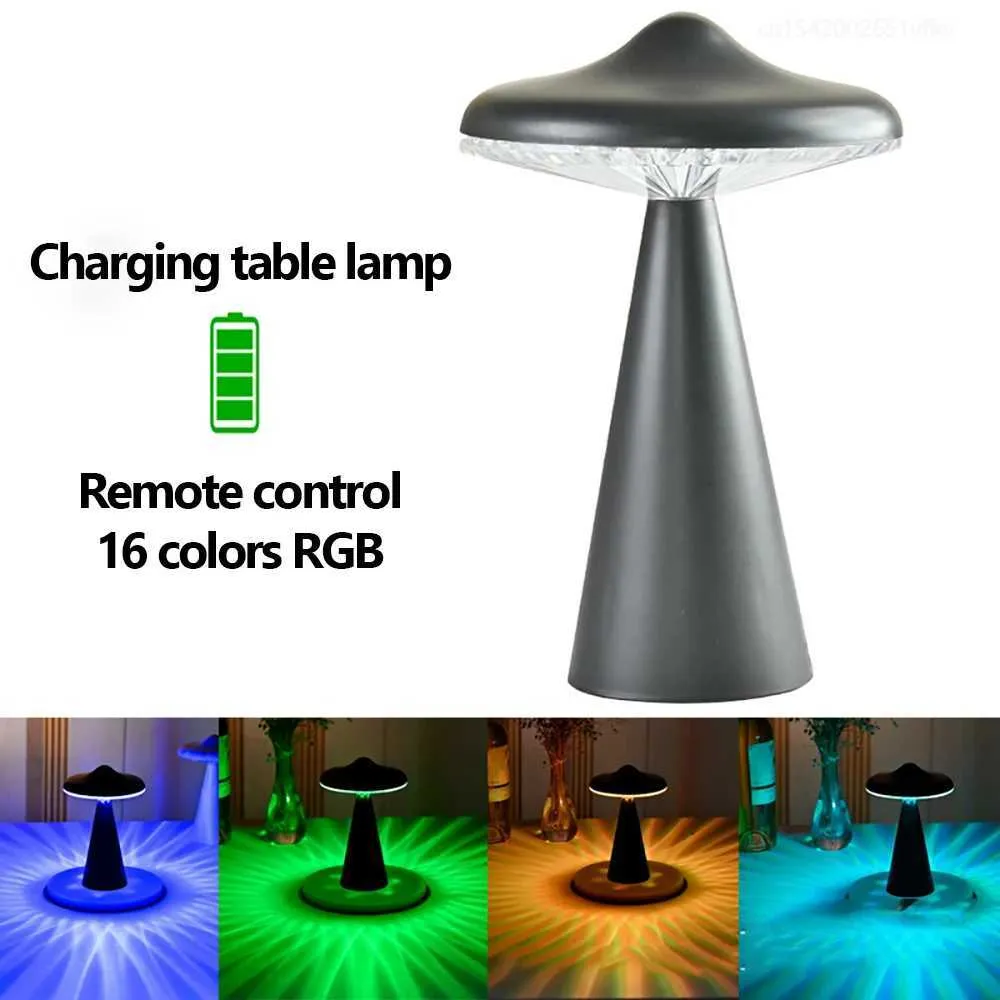 Tafellampen UFO Madsstoeltafel Licht RGB16 Kleur Leuke camping sfeer Licht Bar Restaurant Tafel Licht Bedhead Slapen Nachtlicht