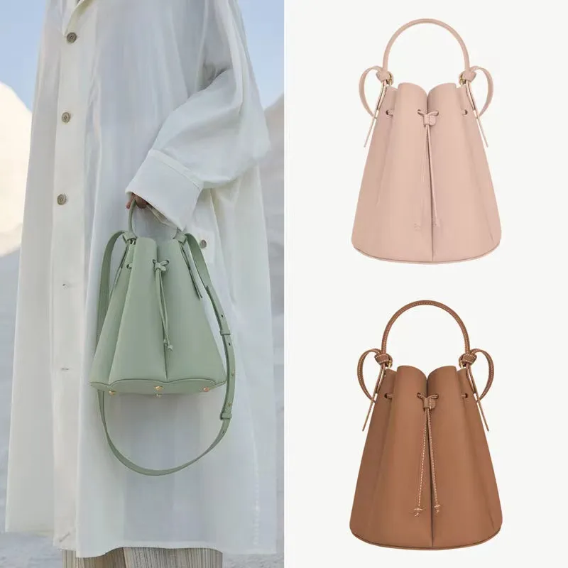 المصمم Polen Le Simple Fashion Bucket Crossbody Women Women Leather Leather