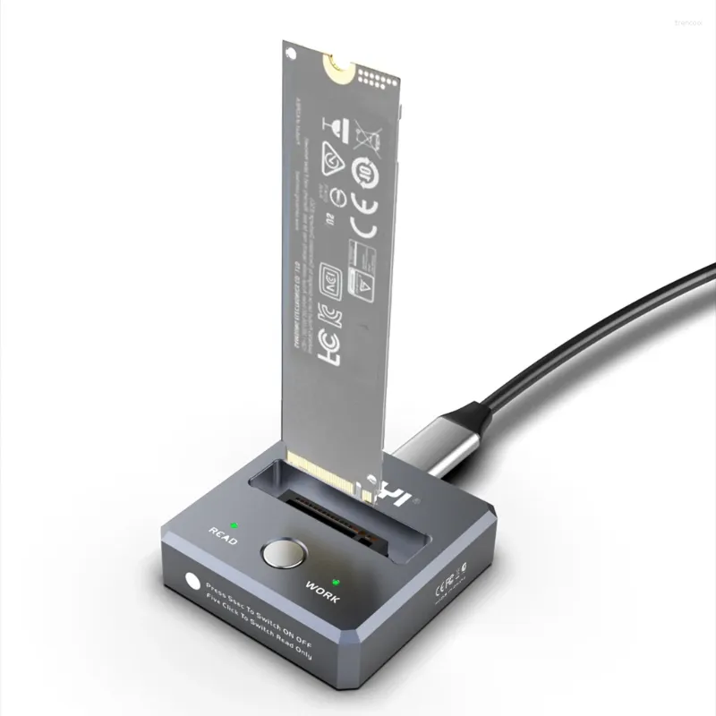 Docking Station Pcie Nvme Ssd To Usb Adapter USB-C 10Gbps To NVMe