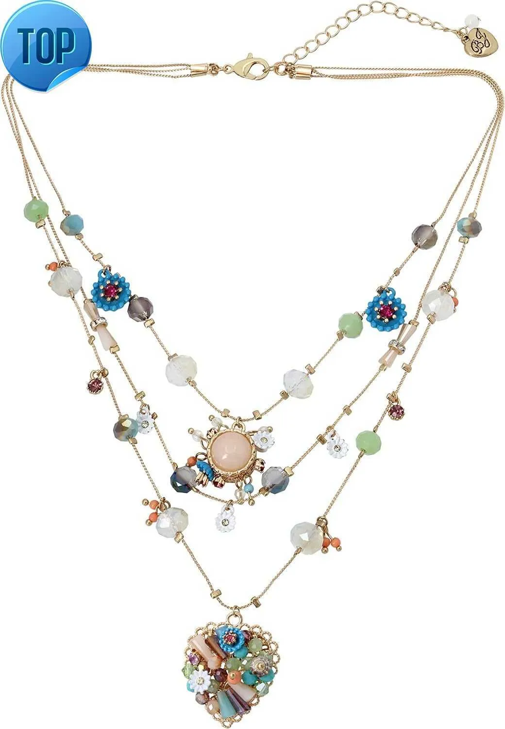 Betsey Johnson Woven Layered Necklace