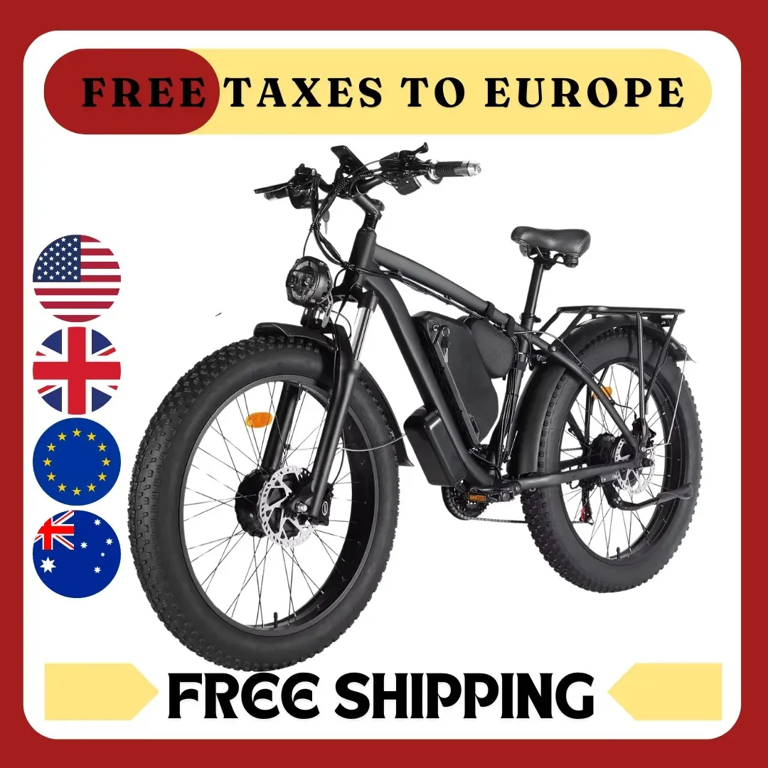 Factory Direct 26 inch 48V 500W 1000W Motor Ebike fiets krachtige elektrische fiets Dirt Bike Fat Pull Electric Bicycle