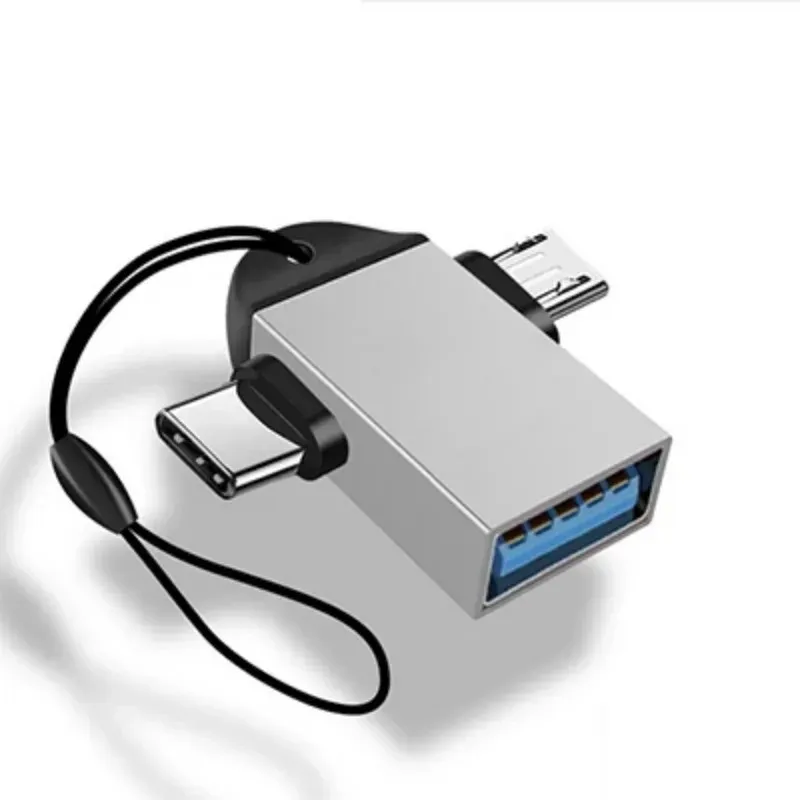 Pour Android Type-C 2-en-1 adaptateur OTG Câble OTG Type C pour convertisseurs de souris USB de disque dur