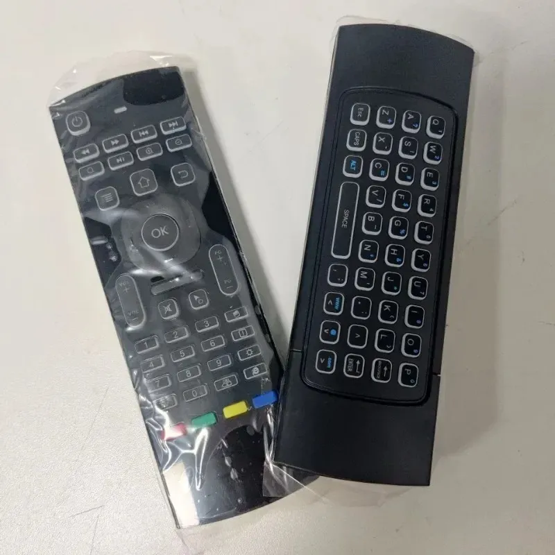 24GHz MX3 Air Mouse Wireless Mini Tastiera Remoto Control con tasti multimediali Android TV Box Smart TV PC Linux Windows Avanzate