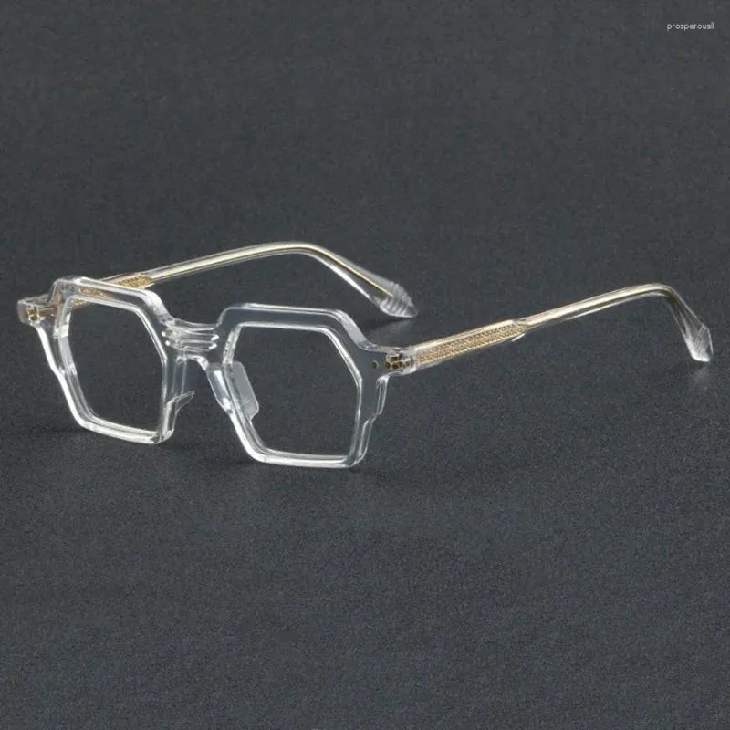 Zonnebrillen frames dames spektakel frame mannen anti-blauwe lichtstijl glazen heldere lens merk ontwerper vrouwelijke acetaat vintage bril
