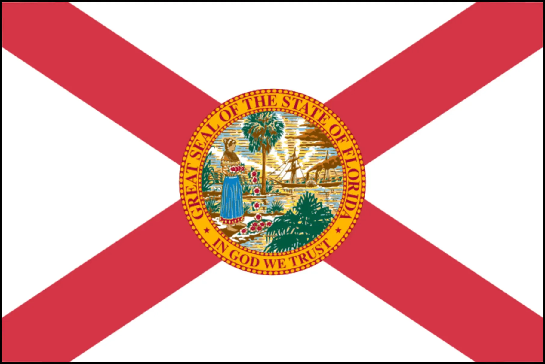 Florida Flag Freeshipping Direct Factory Wholesale 3x5fts 90x150cm Sunshine State EUA para decoração de suspensão externa em interior
