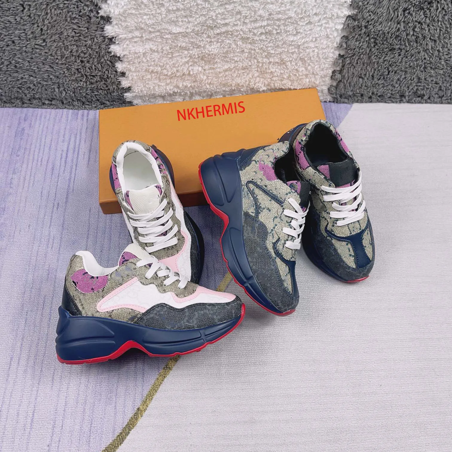 Scarpe da design per bambini classico sneaker  corsa per bambini scarpe sportive per esterni marca di marca scarpe per bambini ragazzi scarpe casual di moda【code：L】 GUCCI