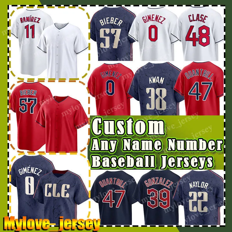 11 Jose Ramirez 2024 City Connect Baseball Jersey Shane Bieber Andres Gimenez Austin Hedges Cleveland Josh Naylor Emmanuel Clase David Fry Guardians Brayan Rocchio