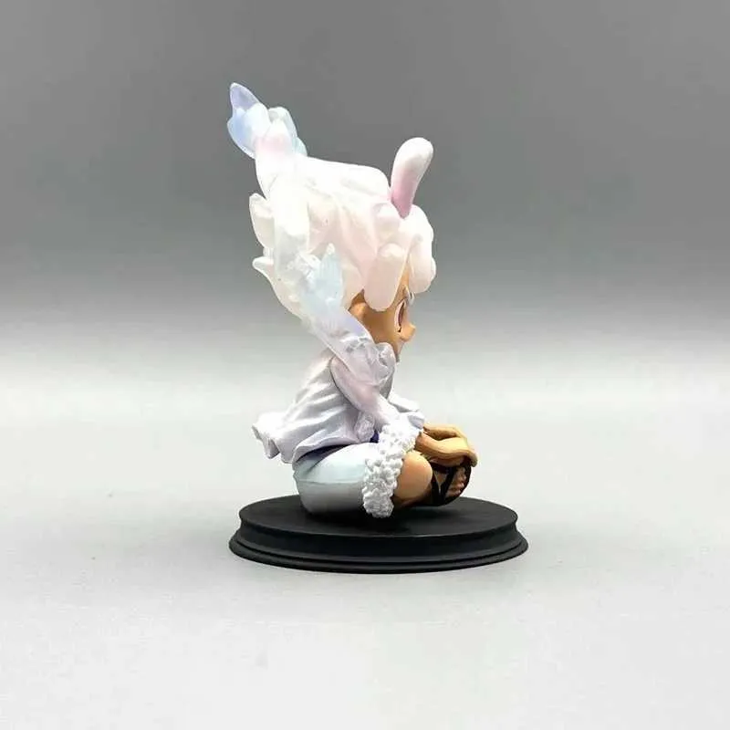Action Figure One Piece Luffy Gear 5 20 Cm - Statua Da Collezione In Bianco - Anime