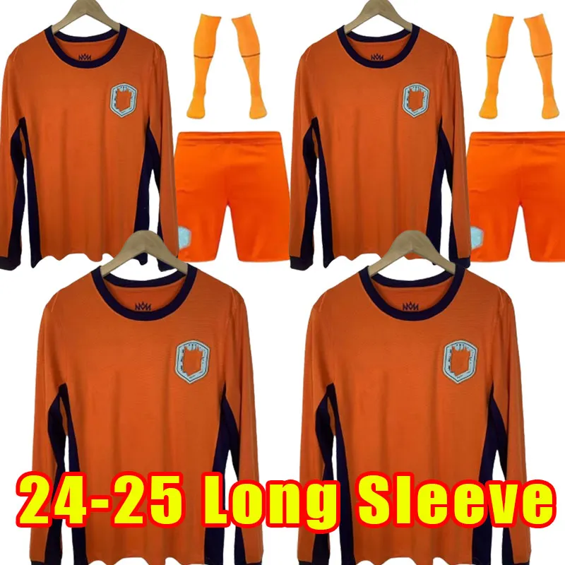 Long Sleeve 2024 2025 Holandia Memphis Soccer koszul