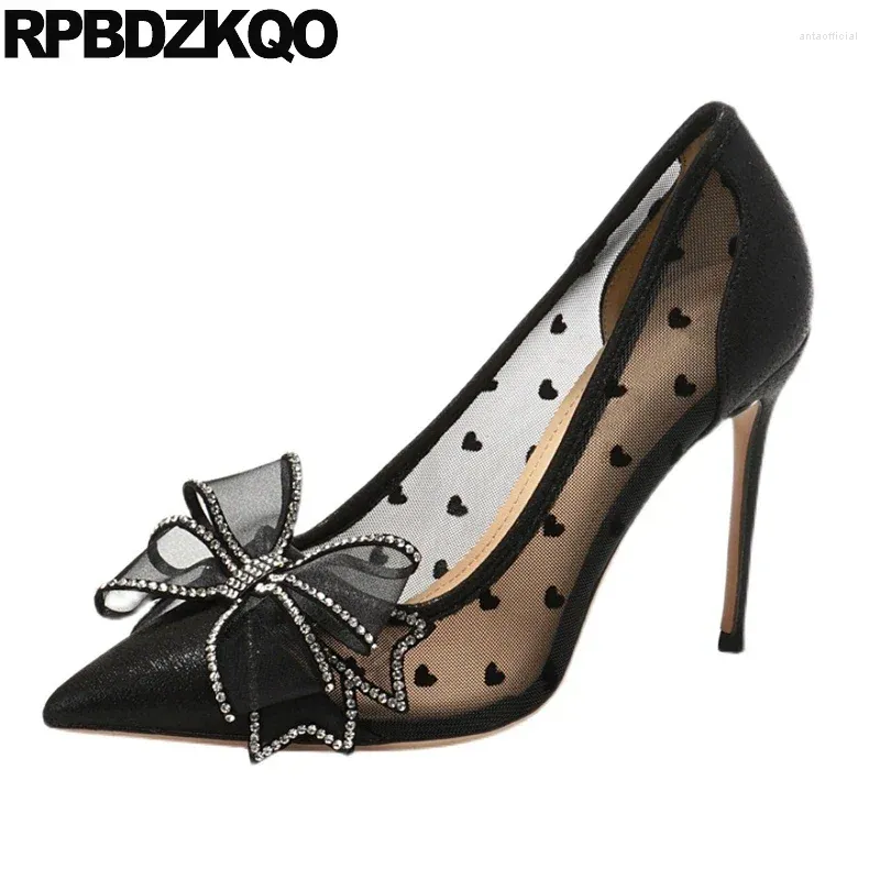 Plus Size Heart Bow Gold Heel Size 16 Dress Shoes For Women Silver