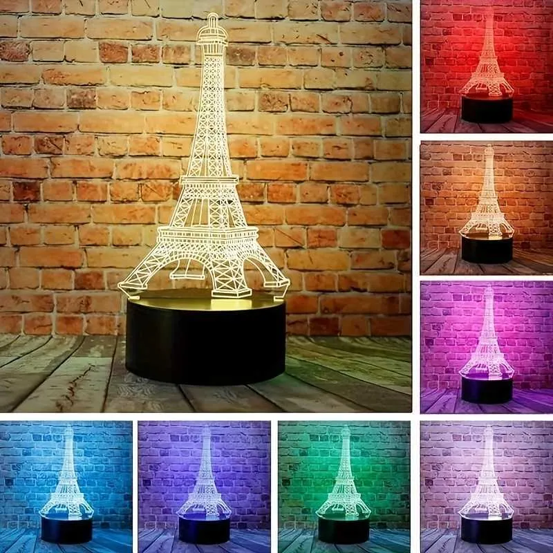 Eiffel tower colour changing floor lamp 2025