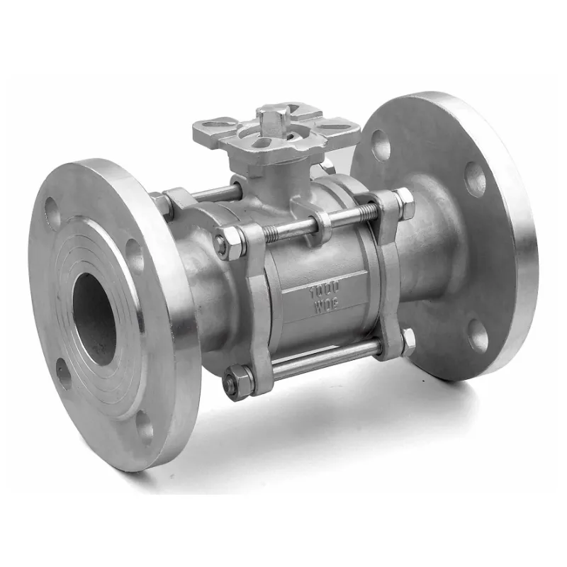 Three piece flange high platform ball valve/stainless steel disc clamp check valve, directly sold by the manufacturer