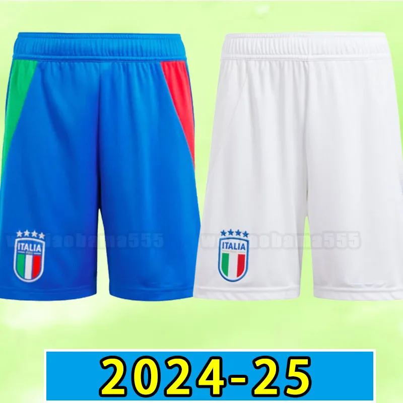 2024 İtalya Futbol Şortları Hayranlar Oyuncu Versiyon Maglie Da Calcio Totti Verratti Chiesa Italia 24 25 Erkek Futbol Pantolon T Lorenzo Man Away Yetişkin 2025