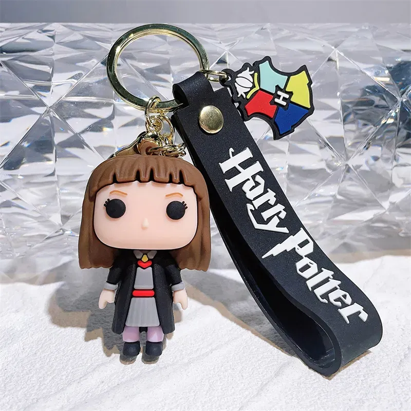 Cute Anime Keychain Charm Key Ring Fob Pendant Lovely American Girl Magical Doll Couple Students Personalized Creative Valentine`s Day Gift A8 UPS