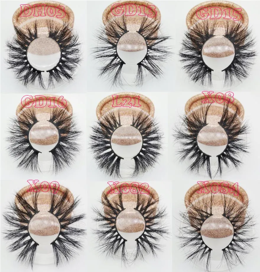 Gerçek 3D Mink Kirpikler 25mm Uzun Kirpikler Özel Ambalaj Kutuları Özel Logo Lashes Lashes4770712