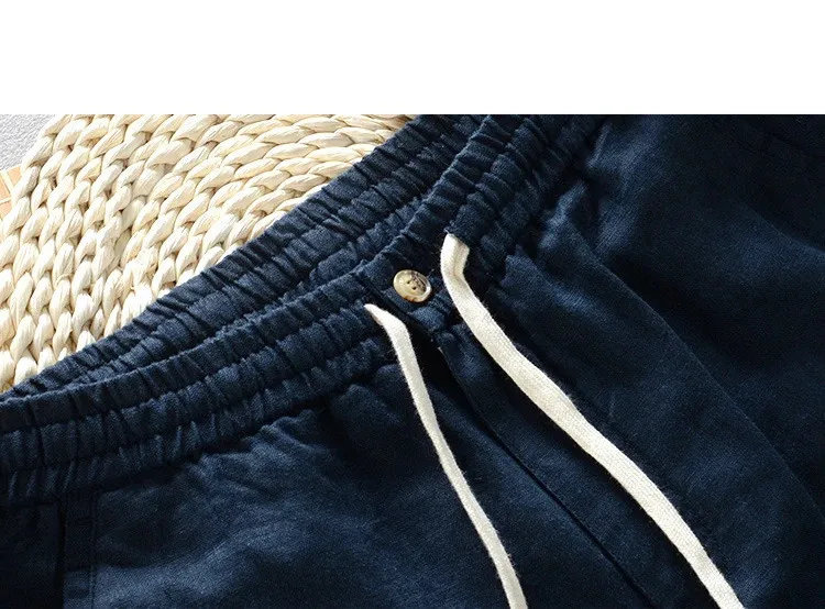 Pantalon décontracté homme coupe droite couleur blanc pur_voghion.com