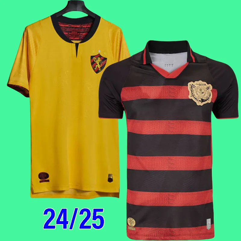 24 25 Sport Club do Recife Kit Sabino Luciano Soccer Jerseys Ewerthon Chico Felipinho Fabinho Wanderson Home Footall Shirts