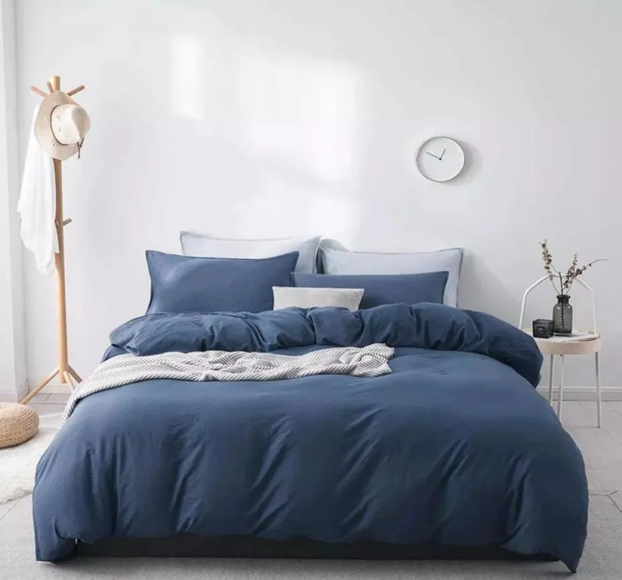 Xiaomi youpin Como Living Washed Velvet bedding set Skinfriendly Fourpiece bed clothes duvet cover flat sheet pillowcases home t4061489