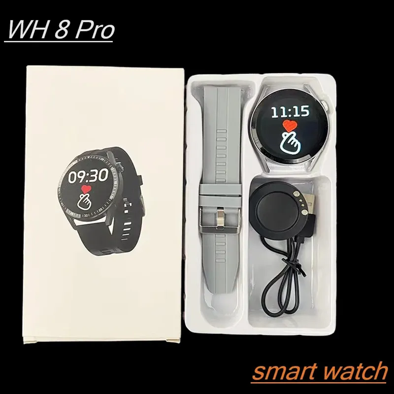 Wh8 pao akıllı saat bluetooth çağrı ses asistanı erkek ve kadınlar kalp atış hızı sporu android iOS için akıllı saat