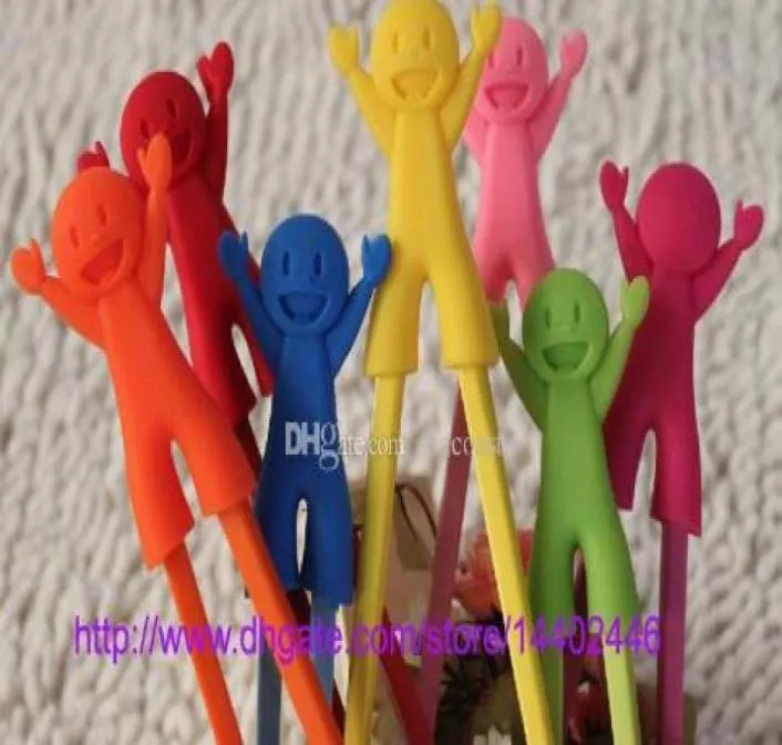 500pairs Nya barn039S plasthoppstickar barn lärande hjälper träning lärande lycklig plast leksak pinnar kul baby in9266383