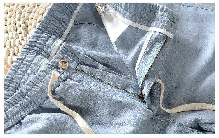 Pantalon décontracté homme coupe droite couleur blanc pur_voghion.com