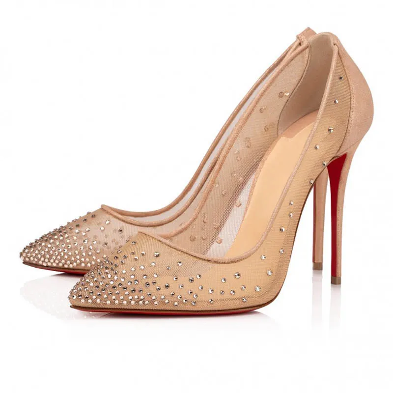 Wholesale Luxury Designer High Heels For Women Pink Pearl Silver Black Red Green Nude Nude Red Bottoms At Only 23.3 DHgate.Com