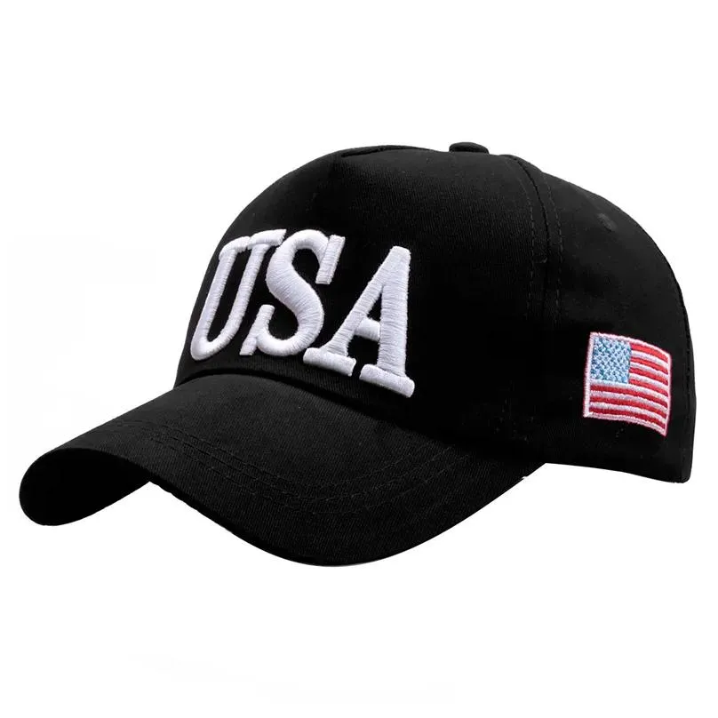 Party Hats 2024 American Flag Baseball Hat Regulowane USA Trump Hafted Capeed Cap 3 Kolory Drop dostawa domowy ogród świąteczny sup DHB6F