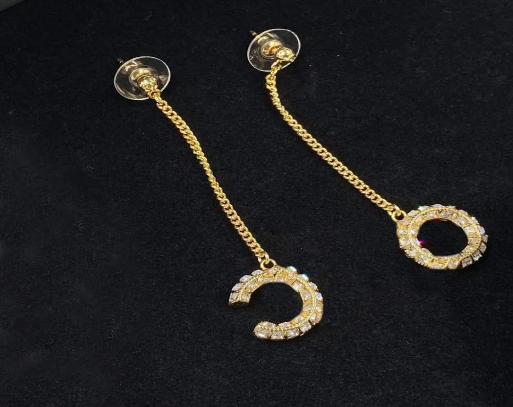 Modeontwerper bengelen kroonluchter diamant cz oorbellen voor dame dames feest bruiloftsliefhebbers geschenkbetrokkenheid sieraden voor bruid met 9444111