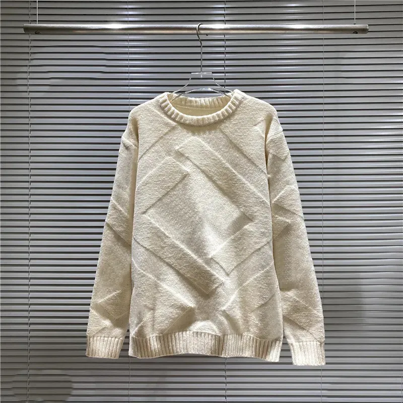 Couturier trui luxe pullover gebreide merk brief hoodie lange mouw sweatshirt geborduurde breiered breiered voor herfst en winterkleding
