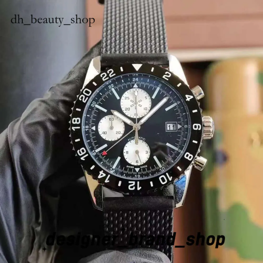 Breightling Watch Watch Watch Bretiling Watch الأصلي Chronoliner Dial Devisioner الساعات عالية الجودة من كرونوغراف أوتوماتيكي فاخر 24SS Designer 143