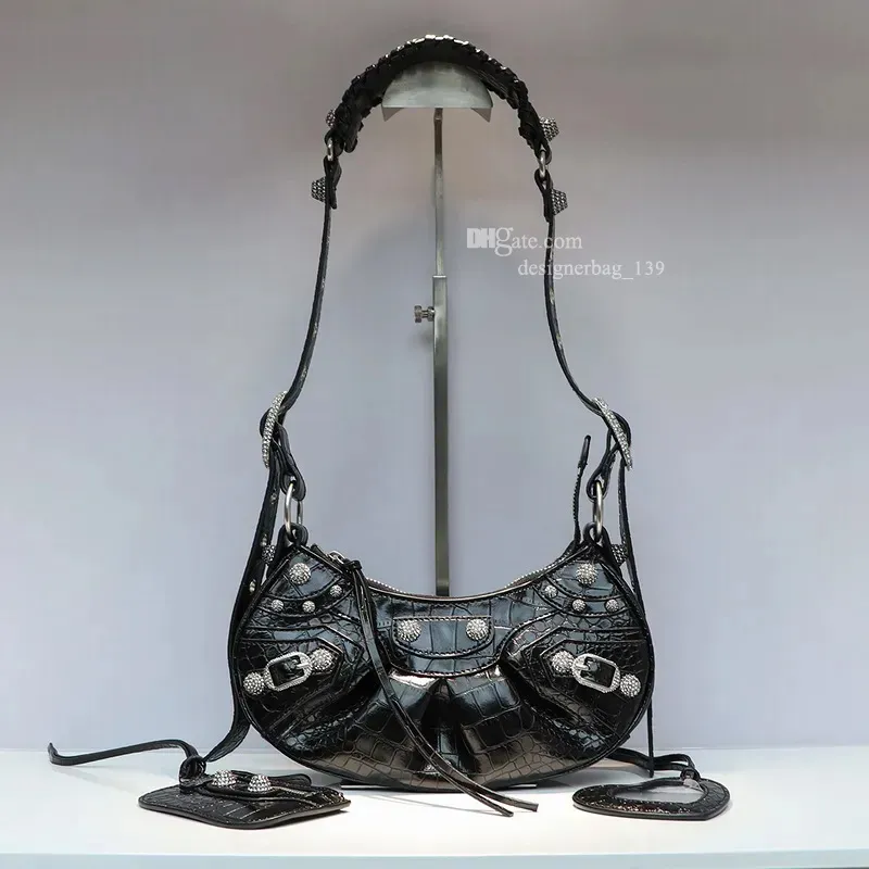 Designer Black Sheepskin Leather Carole Bag For Women Y2K Designer Black Sheepskin Leather Carole Bag For Women Y2K