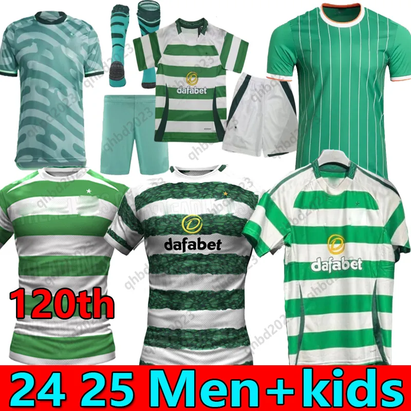 S-4xl 24 25 Celti McGregor Soccer Jerseys Away Terceiro Kyogo Edouard 2023 Elyounsi Ajeti Christie O'Riley Griffiths Forrest Men Kit Kit Uniformes Camisa de futebol 2024